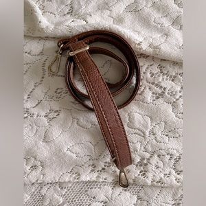 Brown Vegan Leather Purse Strap